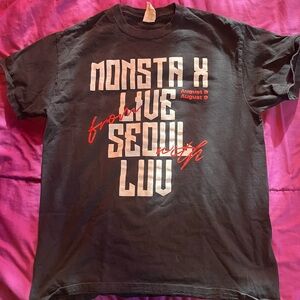 Monsta X Black Graphic T-Shirt